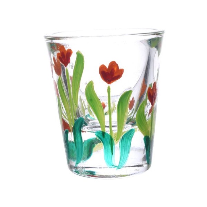 Handpainted Shot Glasses by iHandikart Handicrafts | Beautiful Red Flower Painted Royal Design for Vodka Shots, Tequila Shot Glasses (Set of 2) IHK16037 | Save 33% - Rajasthan Living 7