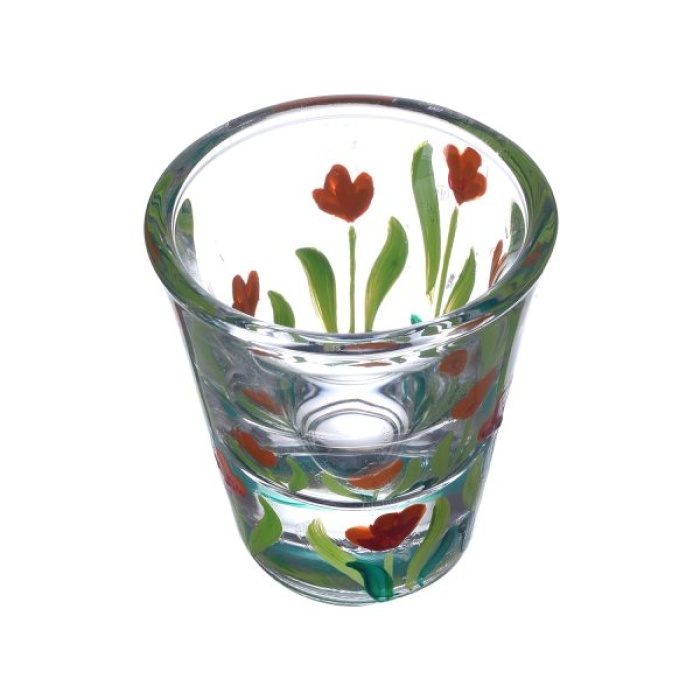 Handpainted Shot Glasses by iHandikart Handicrafts | Beautiful Red Flower Painted Royal Design for Vodka Shots, Tequila Shot Glasses (Set of 2) IHK16037 | Save 33% - Rajasthan Living 8