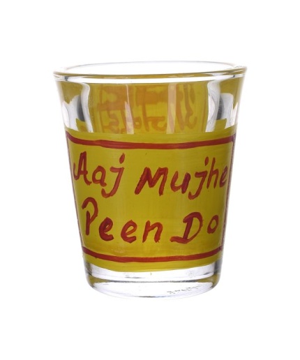 Handpainted Shot Glasses by iHandikart Handicrafts | Aaj Mujhe Peene Do Royal Design for Vodka Shots, Tequila Shot Glasses (Set of 2) IHK16039 | Save 33% - Rajasthan Living 3