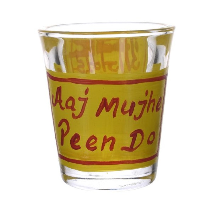 Handpainted Shot Glasses by iHandikart Handicrafts | Aaj Mujhe Peene Do Royal Design for Vodka Shots, Tequila Shot Glasses (Set of 2) IHK16039 | Save 33% - Rajasthan Living 6