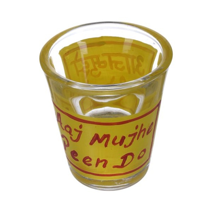 Handpainted Shot Glasses by iHandikart Handicrafts | Aaj Mujhe Peene Do Royal Design for Vodka Shots, Tequila Shot Glasses (Set of 2) IHK16039 | Save 33% - Rajasthan Living 7