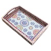 Ihandikart Handicrafts Hand Crafted Decorative Mosaic Mdf Wooden Serving Tray | Save 33% - Rajasthan Living 9
