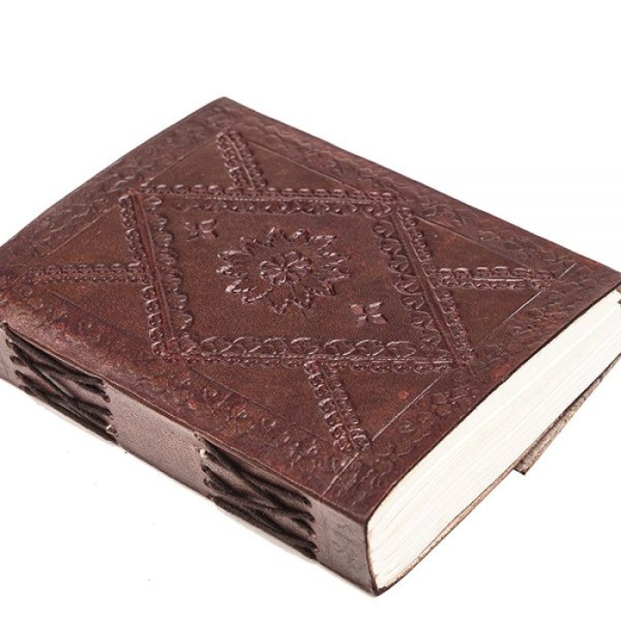 Brown Colour Leather Journal Antique Leather Notepad and Undated Planner Notebook Diary for Writing Memories From Ihandikart Handicrafts With Pencil | Save 33% - Rajasthan Living 7