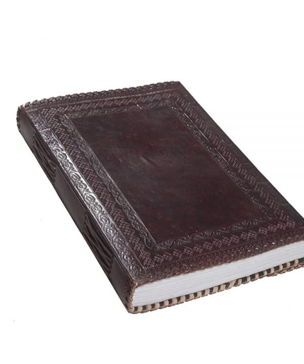 Brown Colour Leather Journal Antique Leather Notepad And Undated Planner Notebook Diary For Writing Memories From Ihandikart Handicrafts | Save 33% - Rajasthan Living