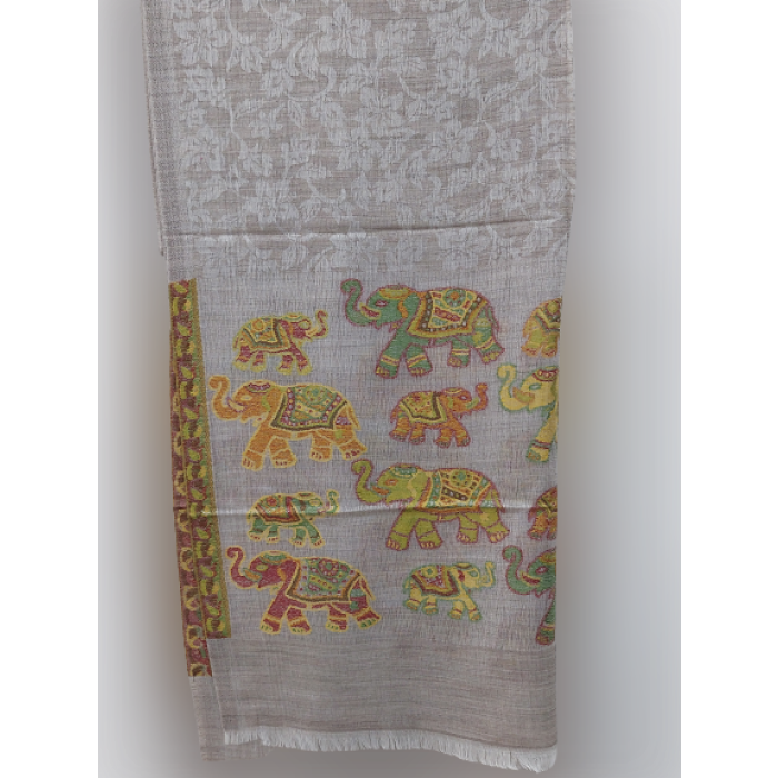 Pure Pashmina Elephant Handmade Shawl/Cashmere Scarf/Shawl, Handwoven on Handloom in Kashmir, Super Soft, Light Weave | Save 33% - Rajasthan Living 6