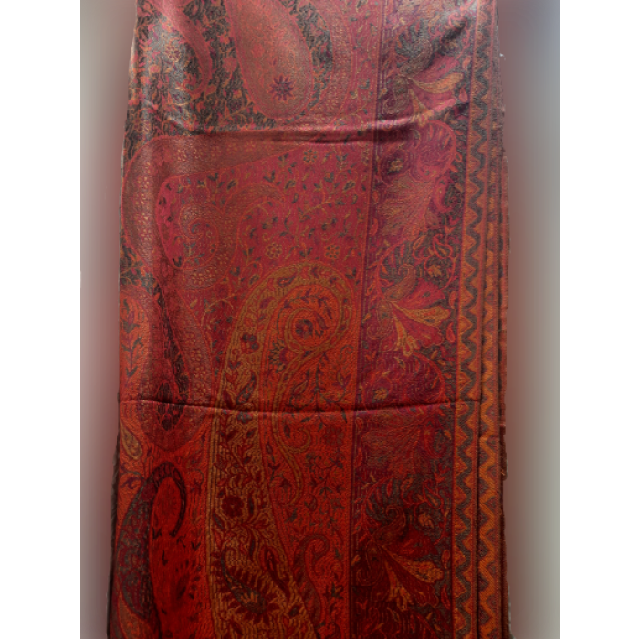 Red Silk Pashmina Shawl, Wedding Shawl,Handwoven Silk Shawl, Long Silk Scarf,Foulard | Save 33% - Rajasthan Living 7