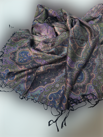 Black Silk Pashmina Shawl, Wedding Shawl,Handwoven Silk Shawl, Long Silk Scarf,Foulard | Save 33% - Rajasthan Living 10