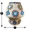 Handmade Multicolor Decorative Table lamp From iHandikart Handicrafts 9 X 7 Inch(IHK25001) Unique Design And mosaic Work On lamp Used For Home/Office | Save 33% - Rajasthan Living 9