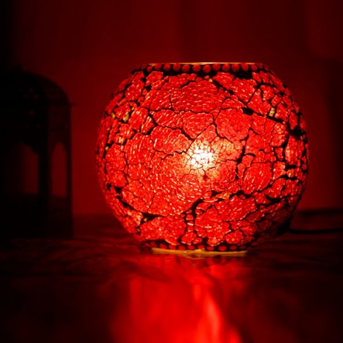 Mosaic Glass Table Lamp (IHK25010) 6.5 X 6.5 Inch | Save 33% - Rajasthan Living 5