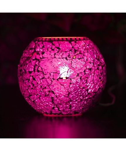 Mosaic Glass Table Lamp (IHK25011) 6.5 X 6.5 Inch | Save 33% - Rajasthan Living