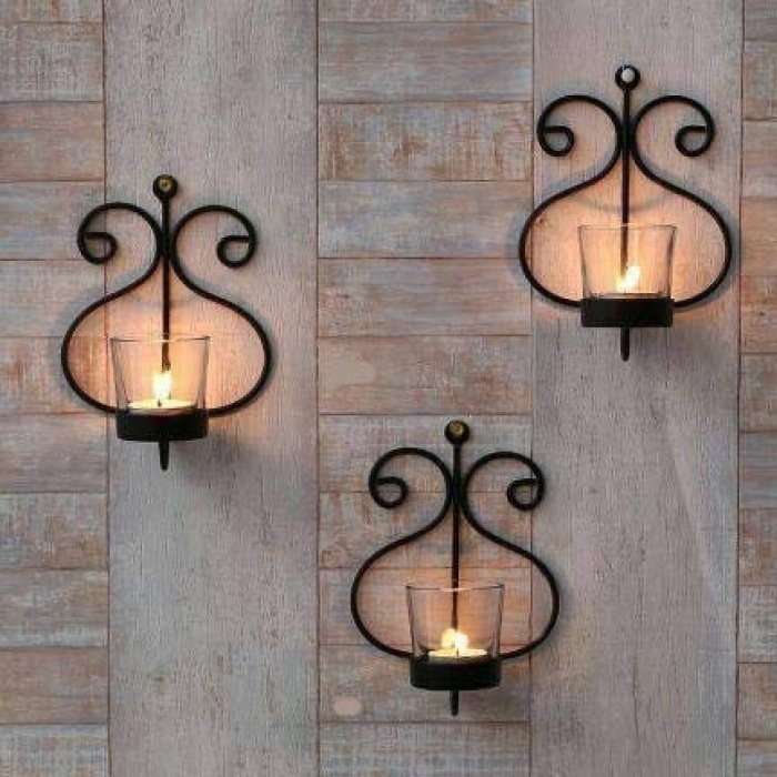 Decorative Iron Wall Sconce Candle Holder Wall Art Tealight Hanging Candle Holder iHandikart Handicrafts used For Office/Home/Festive Decor 27002-A | Save 33% - Rajasthan Living 6