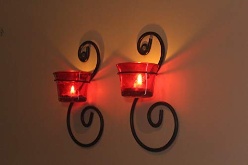 Decorative Iron Wall Sconce Candle Holder Wall Art Tealight Hanging Candle Holder Ihandikart Handicrafts Used for Office/home/festive Decor | Save 33% - Rajasthan Living 10