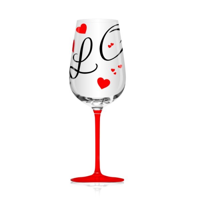iHandikart Valentine Wine Glasses (Set of 2 Glass) for Gift Anniversary | Date Night |Besties |BFF| Bridesmaids | Weddings | Parties 30007 | Save 33% - Rajasthan Living 7
