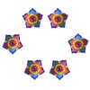 iHandikart Handicrafts Handpainted Terracotta Diyas ,Multicolor ( Set of 6 ) 3 ” x 1 ” IHK4050-6 | Save 33% - Rajasthan Living 10