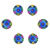 iHandikart Handicrafts Handpainted Terracotta Diyas , Multicolor ( Set of 6 ) 3 ” x 1 ” IHK4051-6 | Save 33% - Rajasthan Living 10