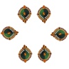 iHandikart Handicrafts Handpainted Terracotta Diyas , Multicolor ( Set of 12 ) 3 ” x 1 ” IHK4053-12 | Save 33% - Rajasthan Living 12