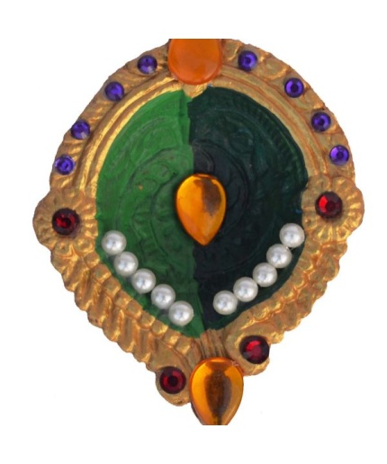 iHandikart Handicrafts Handpainted Terracotta Diyas , Multicolor ( Set of 12 ) 3 ” x 1 ” IHK4053-12 | Save 33% - Rajasthan Living 3
