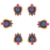 iHandikart Handicrafts Handpainted Terracotta Diyas , Multicolor ( Set of 12 ) 3 ” x 1 ” IHK4054-12 | Save 33% - Rajasthan Living 12