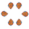 iHandikart Handicrafts Handpainted Terracotta Diyas , Multicolor ( Set of 6 ) 3 ” x 1 ” IHK4055-6 | Save 33% - Rajasthan Living 10