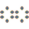 iHandikart Handicrafts Handpainted Terracotta Diyas , Multicolor ( Set of 6 ) 3 ” x 1 ” IHK4056-6 | Save 33% - Rajasthan Living 11