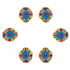 iHandikart Handicrafts Handpainted Terracotta Diyas , Multicolor ( Set of 6 ) 3 ” x 1 ” IHK4056-6 | Save 33% - Rajasthan Living 10