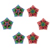 iHandikart Handicrafts Handpainted Terracotta Diyas ,Multicolor (Set of 6 ) 3 ” x 1 ” IHK4057-6 | Save 33% - Rajasthan Living 10