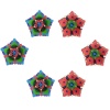 iHandikart Handicrafts Handpainted Terracotta Diyas , Multicolor ( Set of 12 ) 3 ” x 1 ” IHK4057-12 | Save 33% - Rajasthan Living 11