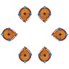 iHandikart Handicrafts Handpainted Terracotta Diyas , Multicolor ( Set of 12 ) 3 ” x 1 ” IHK4058-12 | Save 33% - Rajasthan Living 11