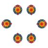 iHandikart Handicrafts Handpainted Terracotta Diyas , Multicolor ( Set of 6 ) 3 ” x 1 ” IHK4059-6 | Save 33% - Rajasthan Living 9