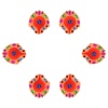 iHandikart Handicrafts Handpainted Terracotta Diyas , Multicolor ( Set of 12 ) 3 ” x 1 ” IHK4060-12 | Save 33% - Rajasthan Living 11