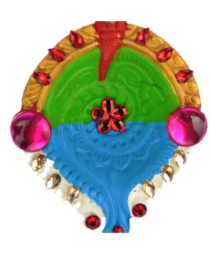 iHandikart Handicrafts Handpainted Terracotta Diyas , Multicolor ( Set of 12 ) 3 ” x 1 ” IHK4061-12 | Save 33% - Rajasthan Living 3