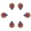iHandikart Handicrafts Handpainted Terracotta Diyas , Multicolor ( Set of 6 ) 3 ” x 1 ” IHK4064-6 | Save 33% - Rajasthan Living 9