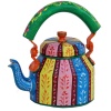 Handpainted Kettle Set 5064-T With 4 Glass & 1 Cart/Thela | Save 33% - Rajasthan Living 11