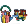Handpainted Kettle Set 5064-T With 4 Glass & 1 Cart/Thela | Save 33% - Rajasthan Living 9