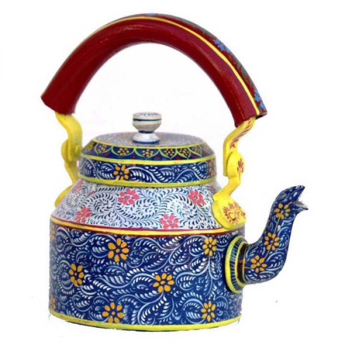 Kettle Set handpainted With 6 Glass & Trey | Save 33% - Rajasthan Living 7