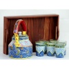 Kettle Set handpainted With 6 Glass & Trey | Save 33% - Rajasthan Living 9