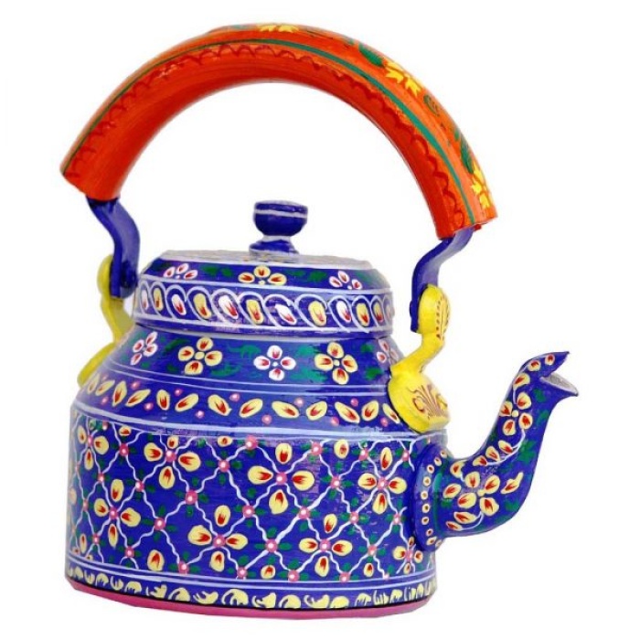 Kettle Set handcrafted With 6 Glass & Trey | Save 33% - Rajasthan Living 6