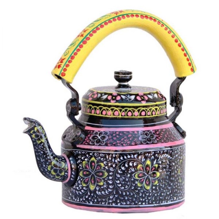Handcrafted Kettle Set With 1 Trey & 6 Glass | Save 33% - Rajasthan Living 6