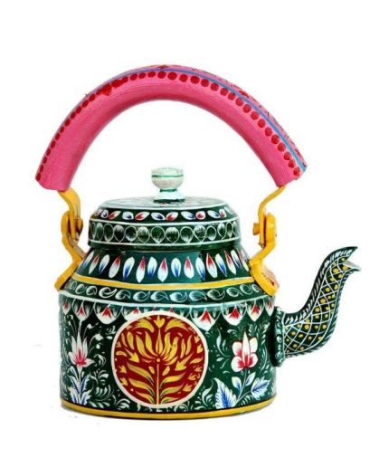 Kettle Set handpainted With 6 Glasses & 1 Trey | Save 33% - Rajasthan Living 3