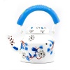 Kettle handpainted Set With 6 Glass & 1 Trey | Save 33% - Rajasthan Living 12