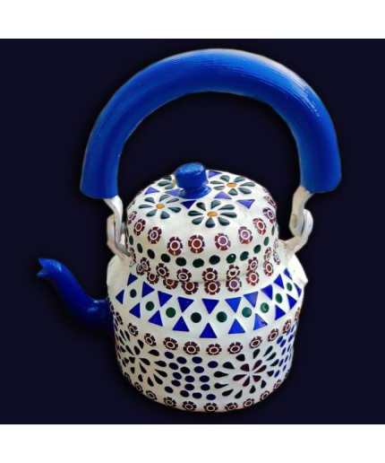 Handmade Mosaic Work Kettle | Save 33% - Rajasthan Living 3