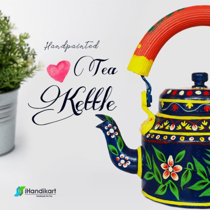 Handpainted Kettle 5144 Multicolor | Save 33% - Rajasthan Living 8