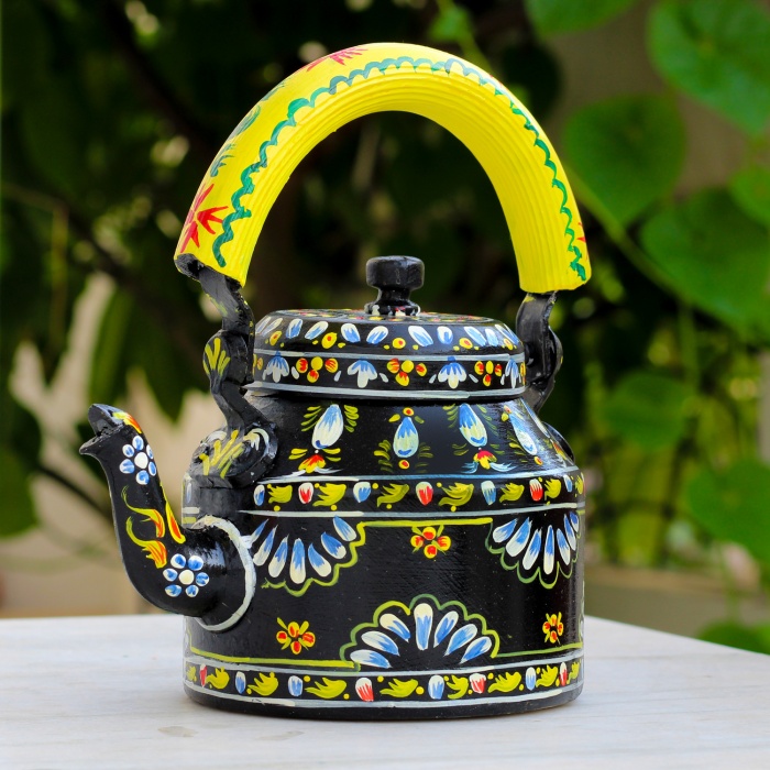 Handpainted Kettle 5150 Multicolor | Save 33% - Rajasthan Living 5