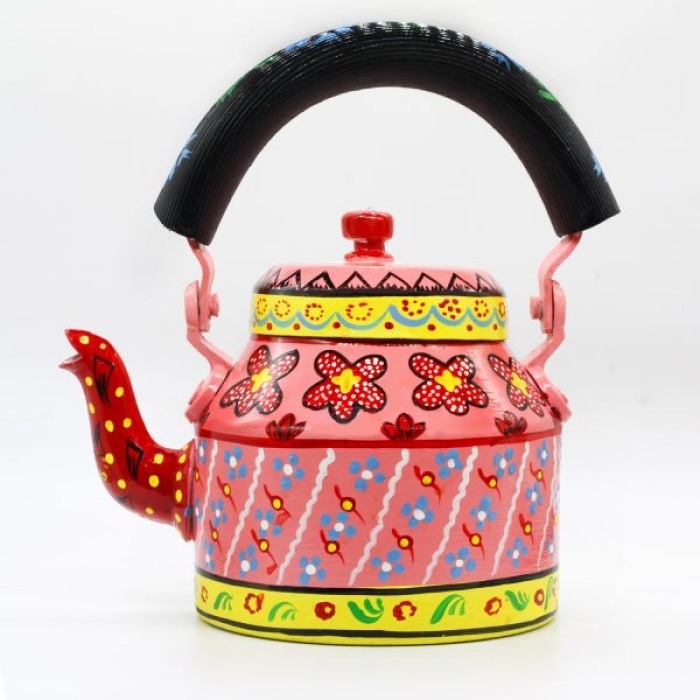 Handmade Kettle Set With 1 Trey & 6 Glass | Save 33% - Rajasthan Living 6