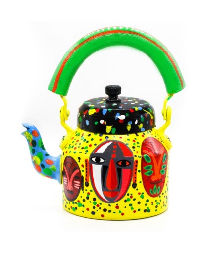 Handpainted Kettle Set With 1 Trey & 6 Glass | Save 33% - Rajasthan Living 3