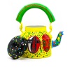 Handpainted Kettle Set 5152-T With 4 Glass & 1 Cart/Thela | Save 33% - Rajasthan Living 13