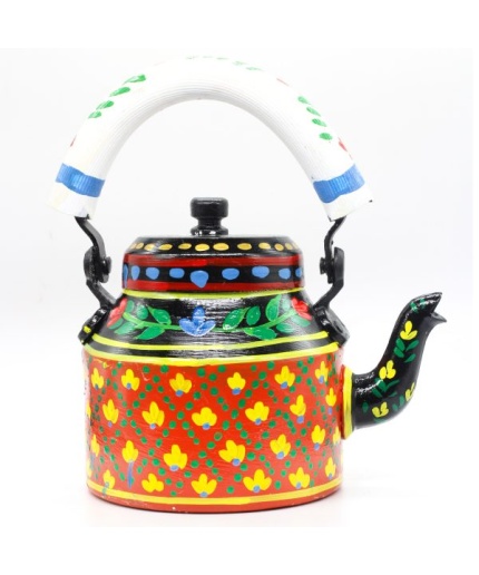 Handpainted Kettle Set With 6 Glass & Trey | Save 33% - Rajasthan Living 3