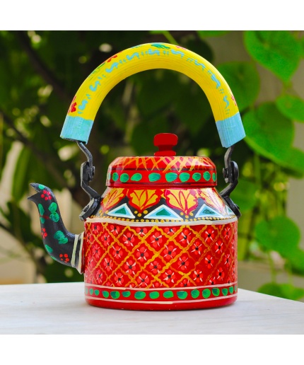 Handpainted Kettle 5156 Multicolor | Save 33% - Rajasthan Living