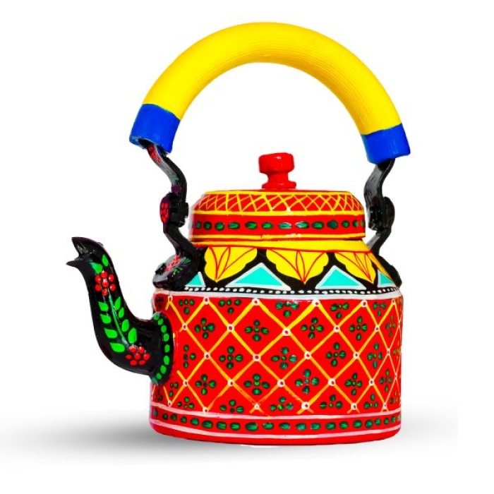 Handpainted Kettle 5156 Multicolor | Save 33% - Rajasthan Living 8