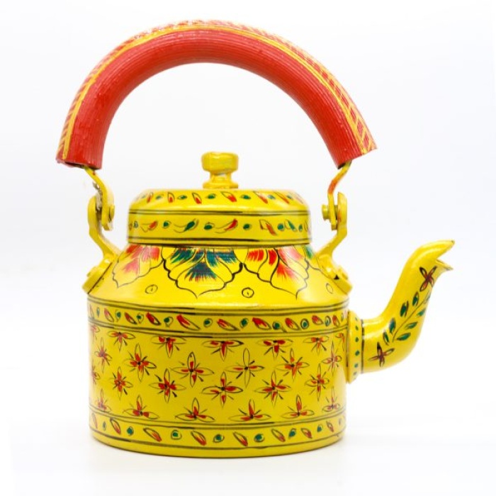 Kettle Set With 6 Glass & 1 Trey handpainted | Save 33% - Rajasthan Living 6